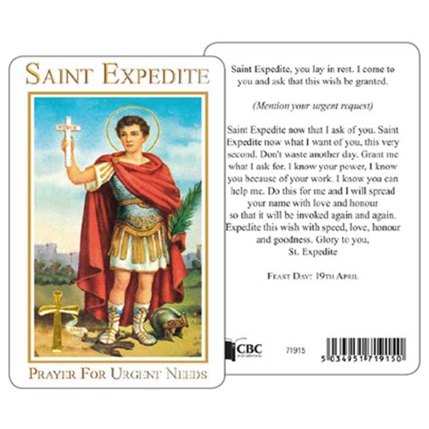 I call you, here and now, and pray for your intercession 2. . St expedite prayer for job